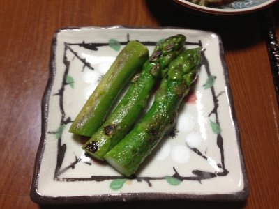 焼きアスパラ